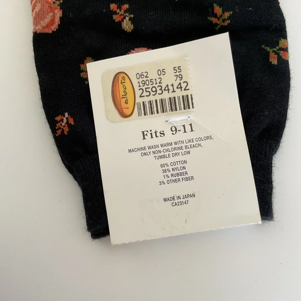 Talbots Pumpkin Fall Trouser Socks NWT